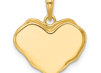 14k Yellow & Rhodium Pendants Style K10000 - Classique Jewelry Inc.