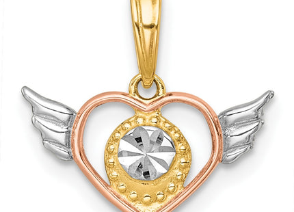 14k Yellow & Rhodium Jewelry Style K10001 - Classique Jewelry Inc.