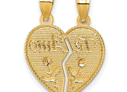 14k Two-tone Pendants Style K10002 - Classique Jewelry Inc.