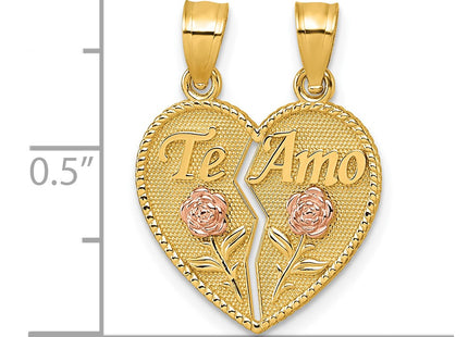 14k Two-tone Pendants Style K10002 - Classique Jewelry Inc.