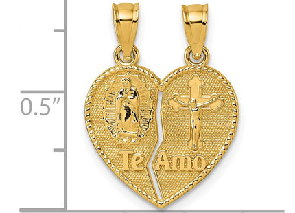 14k Yellow Gold Pendants Style K10003 - Classique Jewelry Inc.