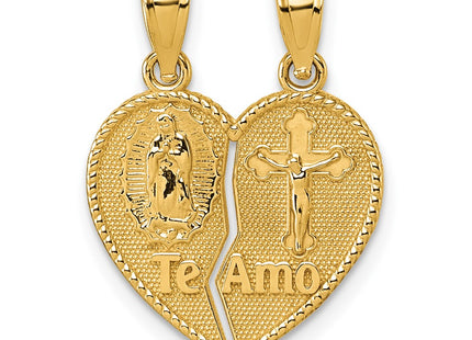 14k Yellow Gold Pendants Style K10003 - Classique Jewelry Inc.