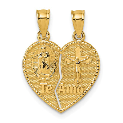 14K gold crucifix pendant