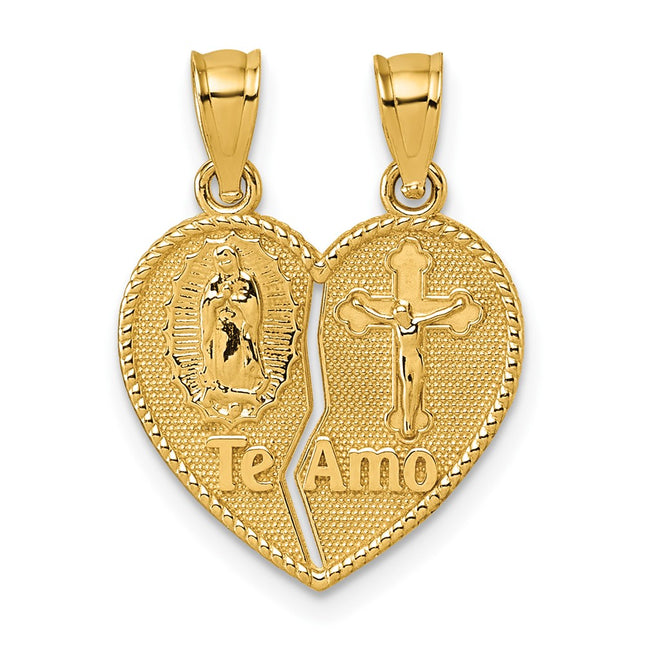 14k Yellow Gold Pendants Style K10003 - Classique Jewelry Inc.