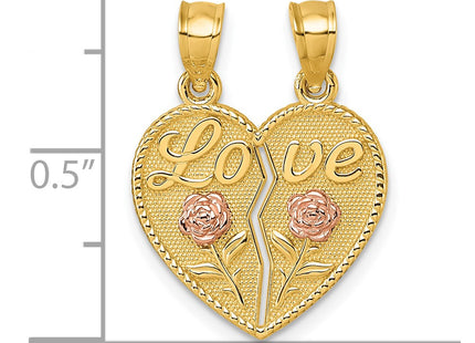 14k Two-tone Pendants Style K10006 - Classique Jewelry Inc.