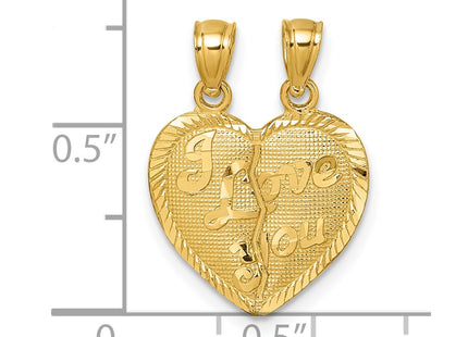 14k Yellow Gold Pendants Style K10007 - Classique Jewelry Inc.