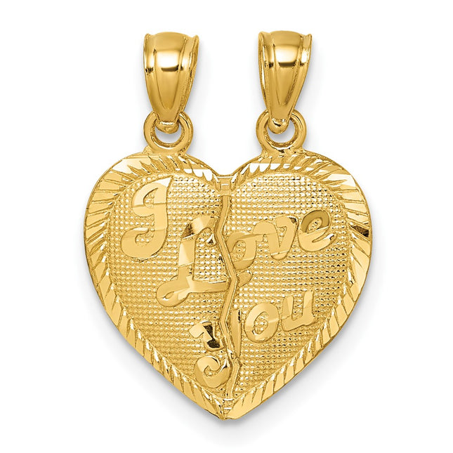 14k Yellow Gold Pendants Style K10007 - Classique Jewelry Inc.