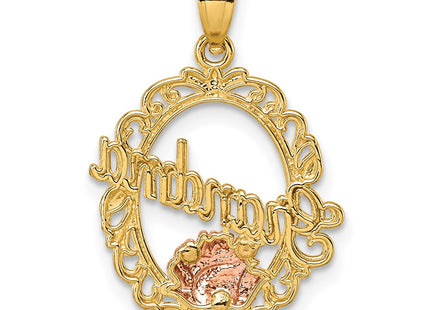 14k Yellow Gold Pendants Style K10011 - Classique Jewelry Inc.