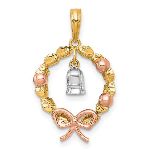 14k Two-tone Jewelry Style K10014 - Classique Jewelry Inc.