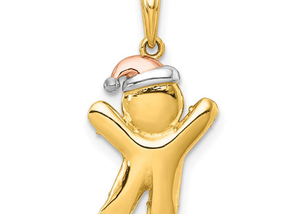 14k Yellow & Rhodium Jewelry Style K10015 - Classique Jewelry Inc.