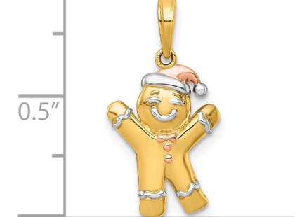 14k Yellow & Rhodium Jewelry Style K10015 - Classique Jewelry Inc.