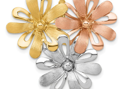 14k Yellow & Rhodium Pendants Style K10018 - Classique Jewelry Inc.