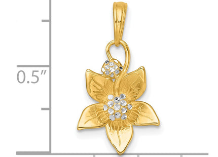 14k Yellow & Rhodium Jewelry Style K10021 - Classique Jewelry Inc.