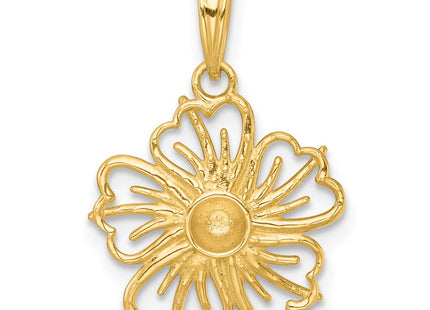 14k Yellow & Rhodium Jewelry Style K10022 - Classique Jewelry Inc.