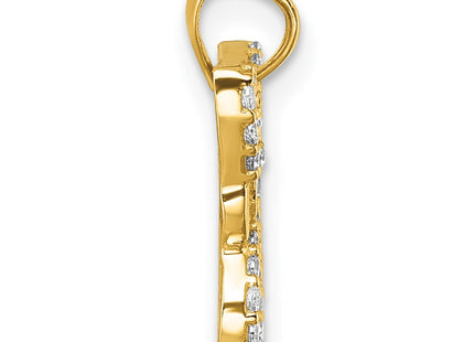 14k Yellow Gold Pendants Style K10024 - Classique Jewelry Inc.