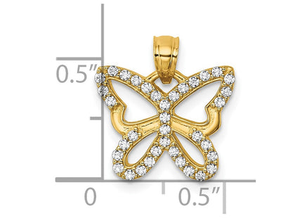 14k Yellow Gold Pendants Style K10024 - Classique Jewelry Inc.