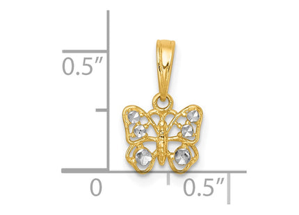 14k Yellow & Rhodium Jewelry Style K10025 - Classique Jewelry Inc.