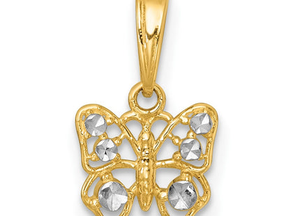 14k Yellow & Rhodium Jewelry Style K10025 - Classique Jewelry Inc.