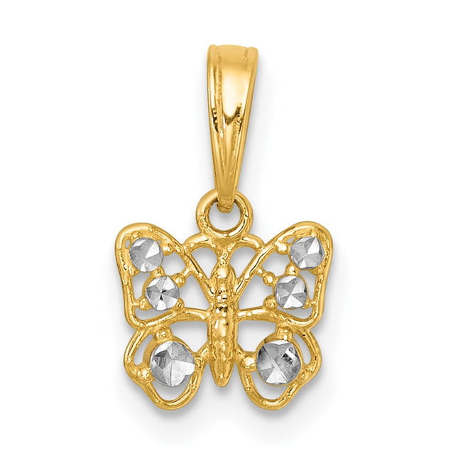 14k Yellow & Rhodium Jewelry Style K10025 - Classique Jewelry Inc.