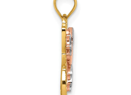 14k Two-tone Pendants Style K10027 - Classique Jewelry Inc.