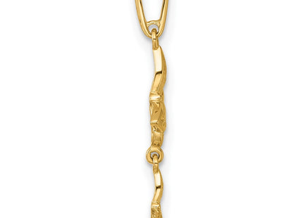 14k Yellow Gold Pendants Style K10028 - Classique Jewelry Inc.