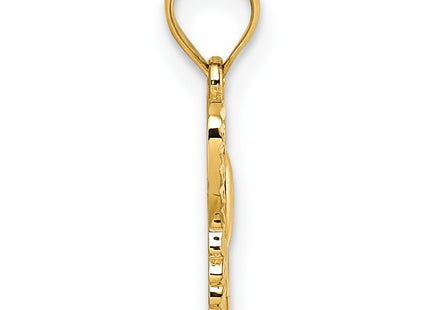 14k Yellow Gold Pendants Style K10030 - Classique Jewelry Inc.