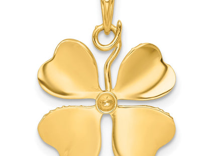 14k Yellow & Rhodium Pendants Style K10032 - Classique Jewelry Inc.