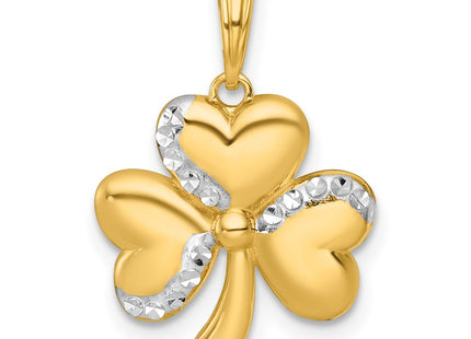 14k Yellow & Rhodium Jewelry Style K10033 - Classique Jewelry Inc.