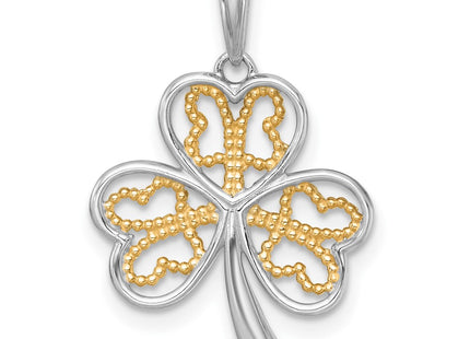 14k Yellow & Rhodium Jewelry Style K10034 - Classique Jewelry Inc.