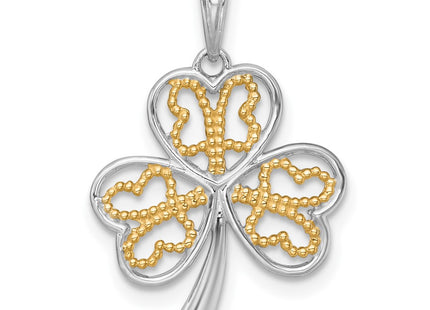14k Yellow & Rhodium Jewelry Style K10034 - Classique Jewelry Inc.