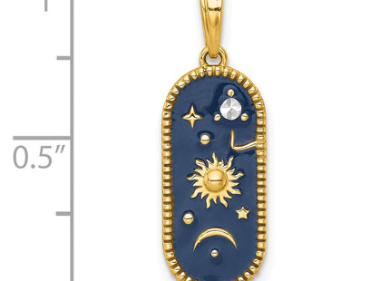 14k Yellow & Rhodium Jewelry Style K10039 - Classique Jewelry Inc.