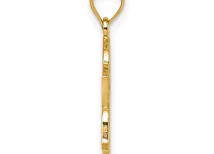 14K gold pendant, alternate view