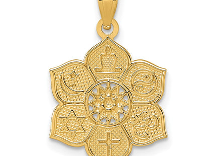 14K gold pendant, another view