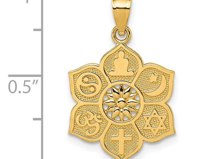 14K gold pendant, further view