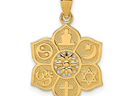 14k Yellow Gold Pendants Style K10042 - Classique Jewelry Inc.