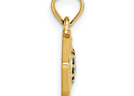 14k Yellow Gold Pendants Style K10043 - Classique Jewelry Inc.