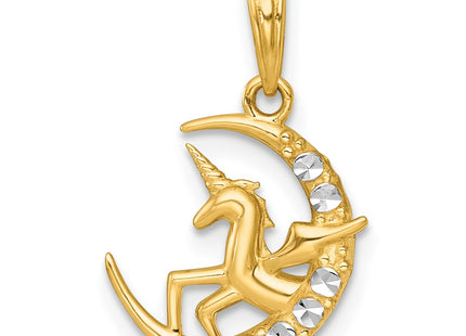 14k Yellow & Rhodium Jewelry Style K10044 - Classique Jewelry Inc.