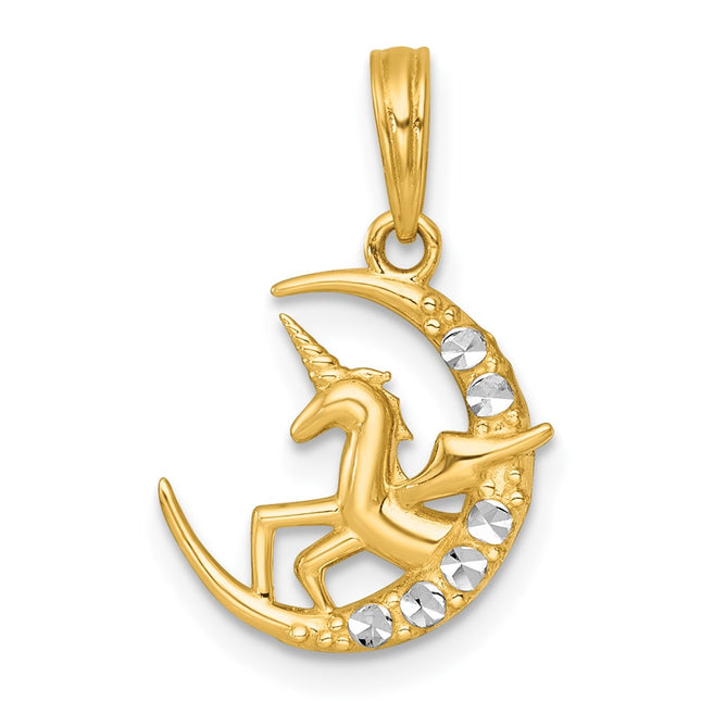 14k Yellow & Rhodium Jewelry Style K10044 - Classique Jewelry Inc.
