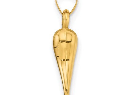 14K gold pendant, alternate view