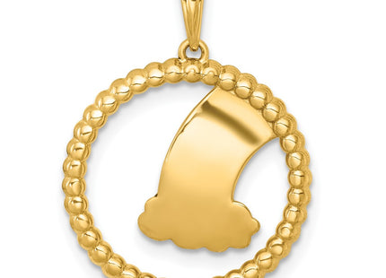 14k Yellow & Rhodium Jewelry Style K10052 - Classique Jewelry Inc.