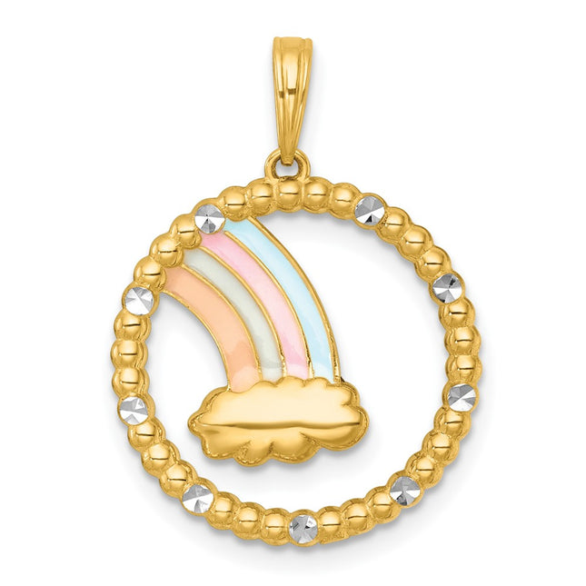 14k Yellow & Rhodium Jewelry Style K10052 - Classique Jewelry Inc.