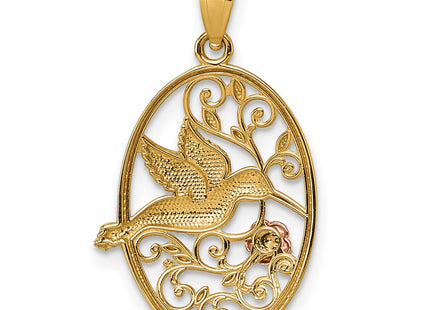 14k Two-tone Pendants Style K10053 - Classique Jewelry Inc.