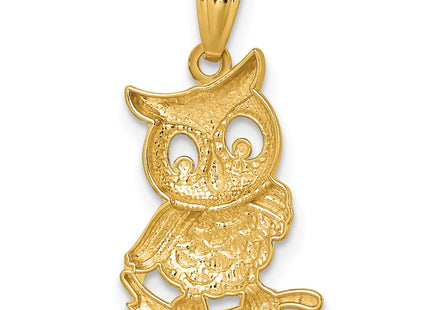 14k Yellow & Rhodium Pendants Style K10055 - Classique Jewelry Inc.