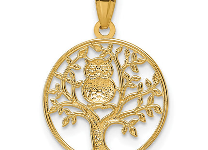 14k Yellow & Rhodium Pendants Style K10056 - Classique Jewelry Inc.