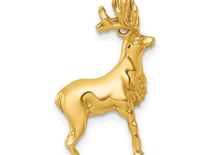 14K gold cross pendant, another view