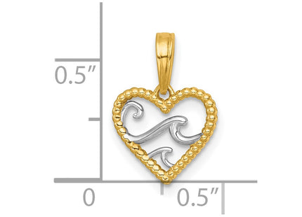 14k Yellow & Rhodium Jewelry Style K10062 - Classique Jewelry Inc.