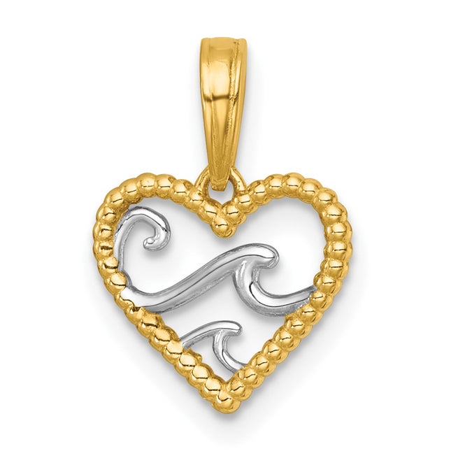 14k Yellow & Rhodium Jewelry Style K10062 - Classique Jewelry Inc.