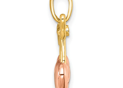14k Yellow & Rhodium Jewelry Style K10064 - Classique Jewelry Inc.