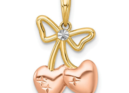 14k Yellow & Rhodium Jewelry Style K10064 - Classique Jewelry Inc.