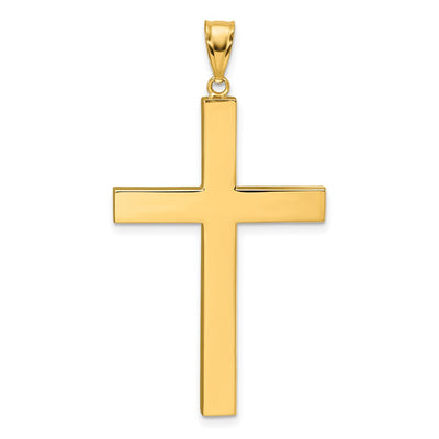 14K gold cross pendant